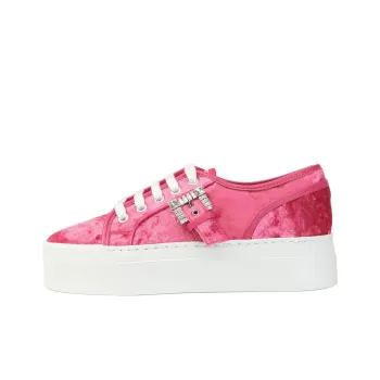 SERGIO ROSSI SR Twenty Low Top Skateboard Shoes Women's Fuchsia