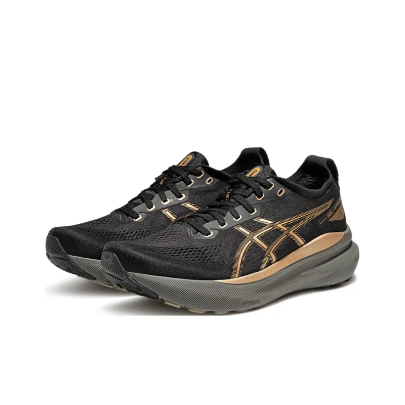 Asics Gel Kayano 31 Support Low Top Running Shoes Men's Black Yellow-2