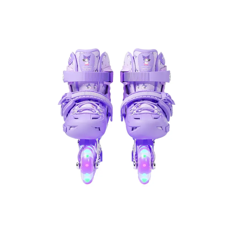 MESUCA Inline Skates Kids' Shoe Size Adjustable Purple-2