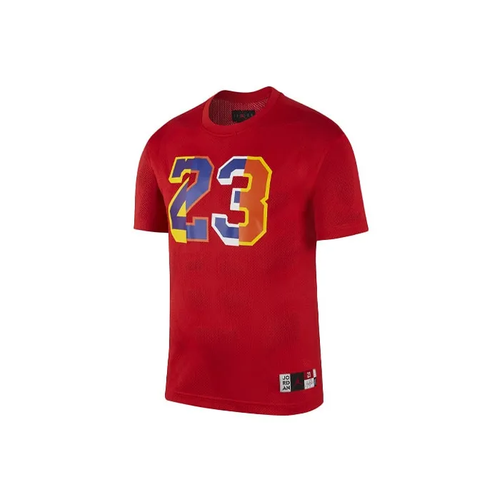 Jordan T Shirts Men Red-0