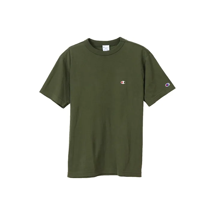 Champion T Shirt Japan Version Unisex Army Green-0