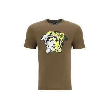 VERSACE T-Shirts Men Dark Green