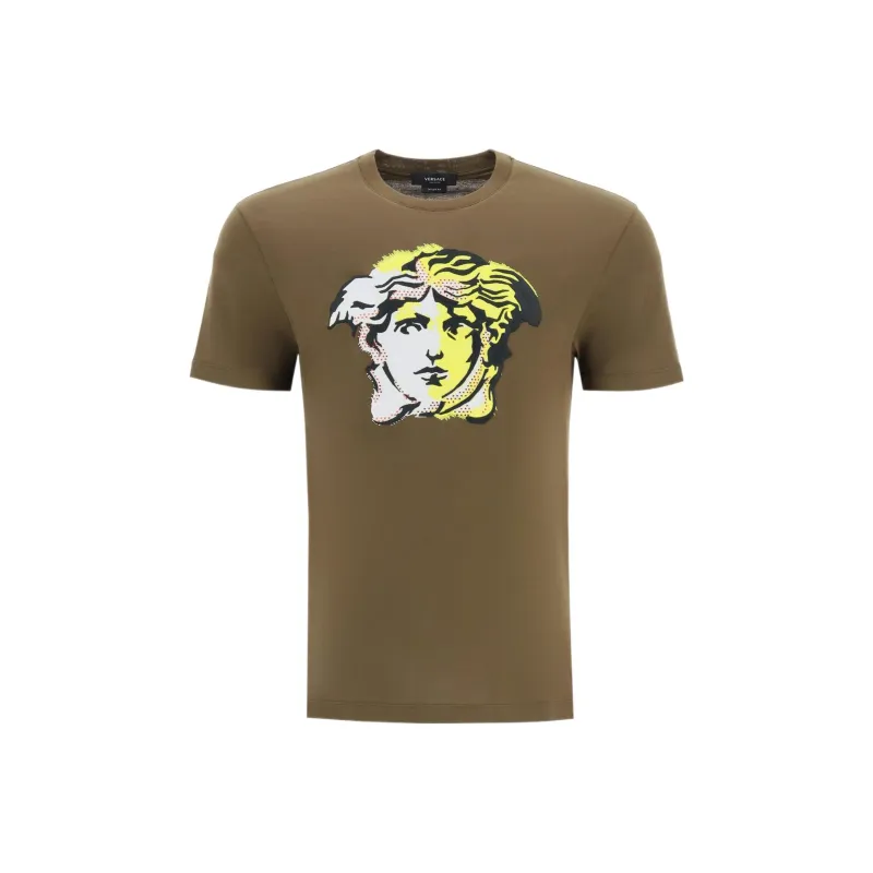 VERSACE T-Shirts Men Dark Green-0