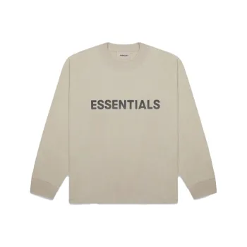 Fear Of God Essentials Boxy Long Sleeve T Shirt Applique Logo