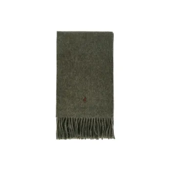 Polo Ralph Lauren Nylon Wool Knit Scarves Men's Green