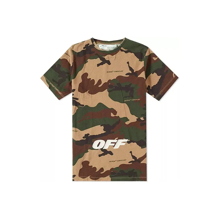 OFF WHITE T Shirts Unisex Camouflage-0