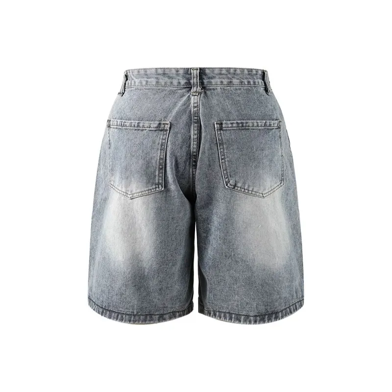 TESTUNG Denim Shorts Unisex-18