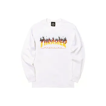Thrasher T Shirt US Version Unisex White