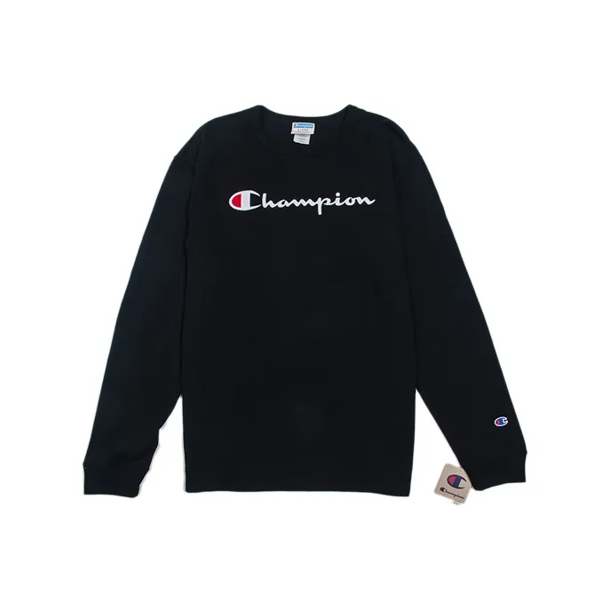 Champion T Shirt US Version Unisex Black-0