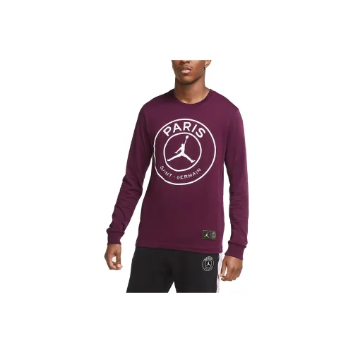 Jordan T Shirt Men's Bordeaux Burgundy