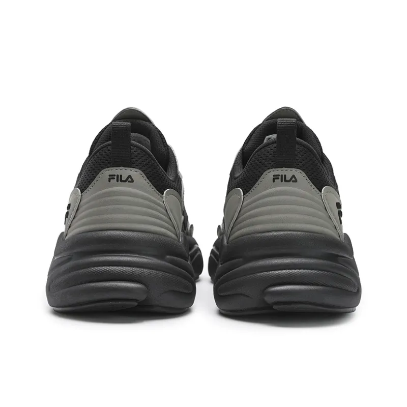 FILA Mars 2 Slip Resistant, Abrasion Resistant, Breathable Coverage Low Top Running Shoes Men's Black Green-3