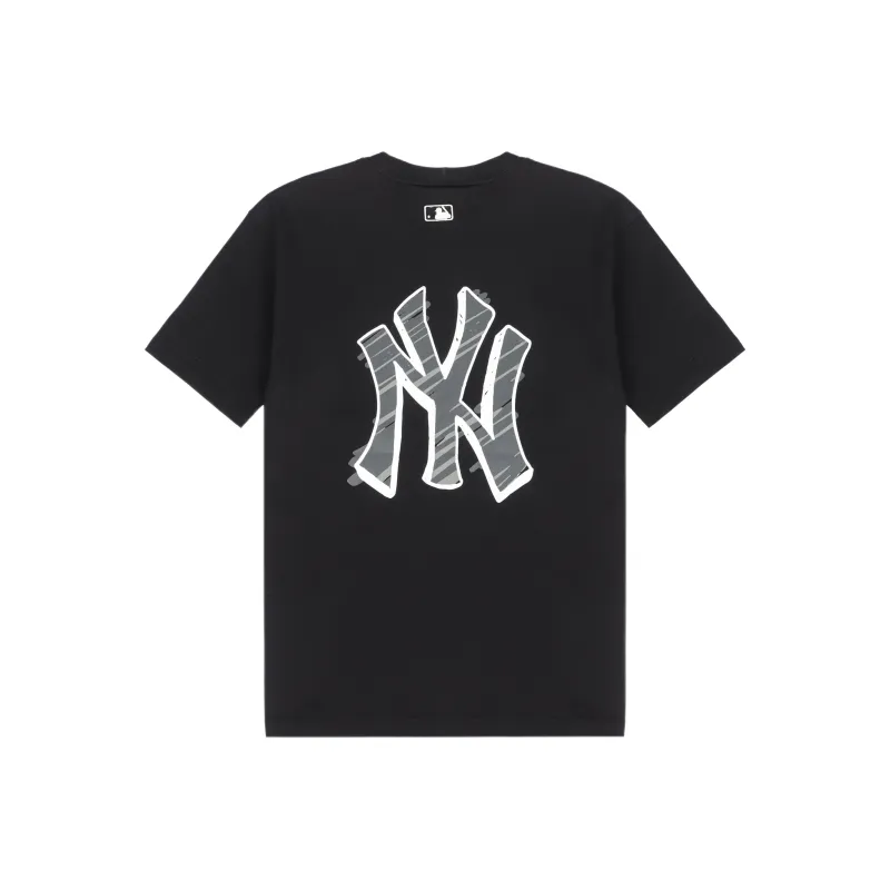 MLB Base Logo T Shirts Unisex Black-0