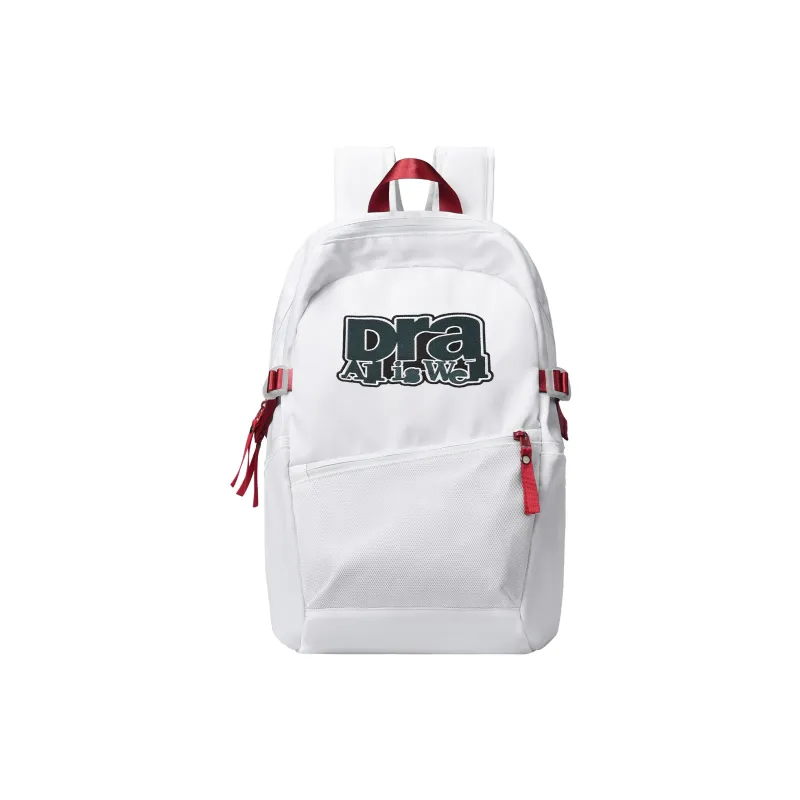 DRACONITE Polyester Student Backpack Regular Unisex Ecru-21