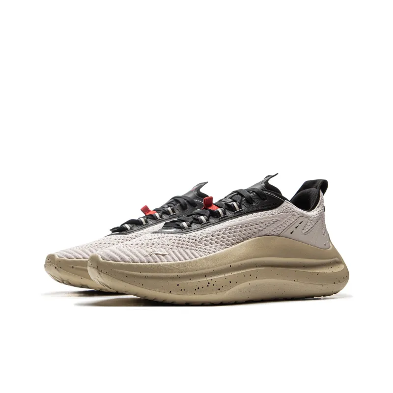 LiNing Cloud Wave Cushioning, Slip Resistant, And Abrasion Resistant Low Top Casual Shoes Men's Gray-2