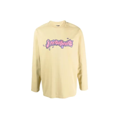 Jacquemus Le T Shirt Desenho Manches Longues Daisy Logo Long Sleeve T shirt