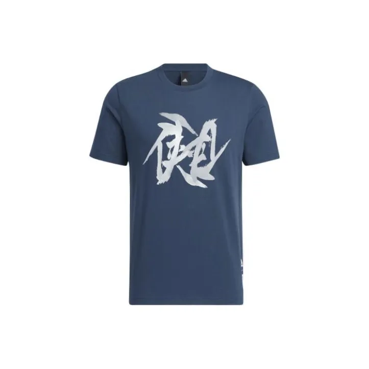 Adidas Wuji Series T Shirt Men's Navy Blue-0
