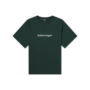 Balenciaga T Shirt Regular Fit Men's Green