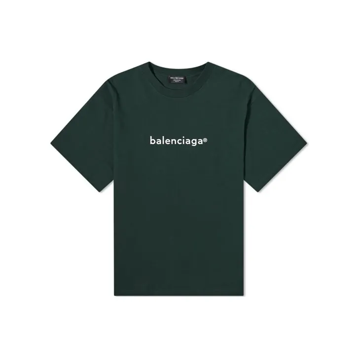 Balenciaga T Shirt Regular Fit Men's Green-0