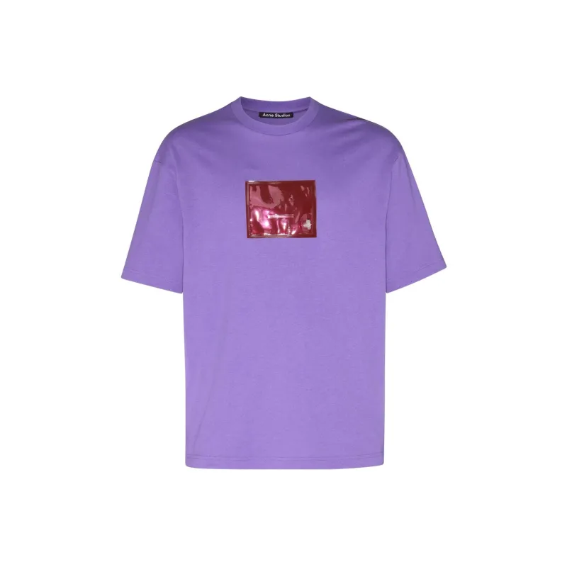 Acne Studios Graphic Patch Detailed Crewneck T Shirt-0
