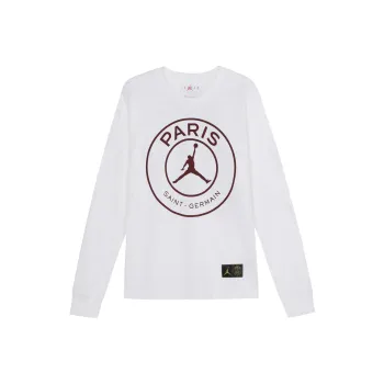 JORDAN Paris Saint Germain T Shirts Men White