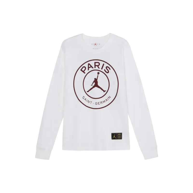 Jordan Paris Saint Germain T Shirts Men White-0
