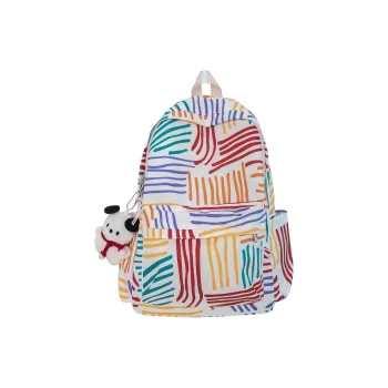 Travel Nylon Backpack Unisex Color Bars/color Numbers