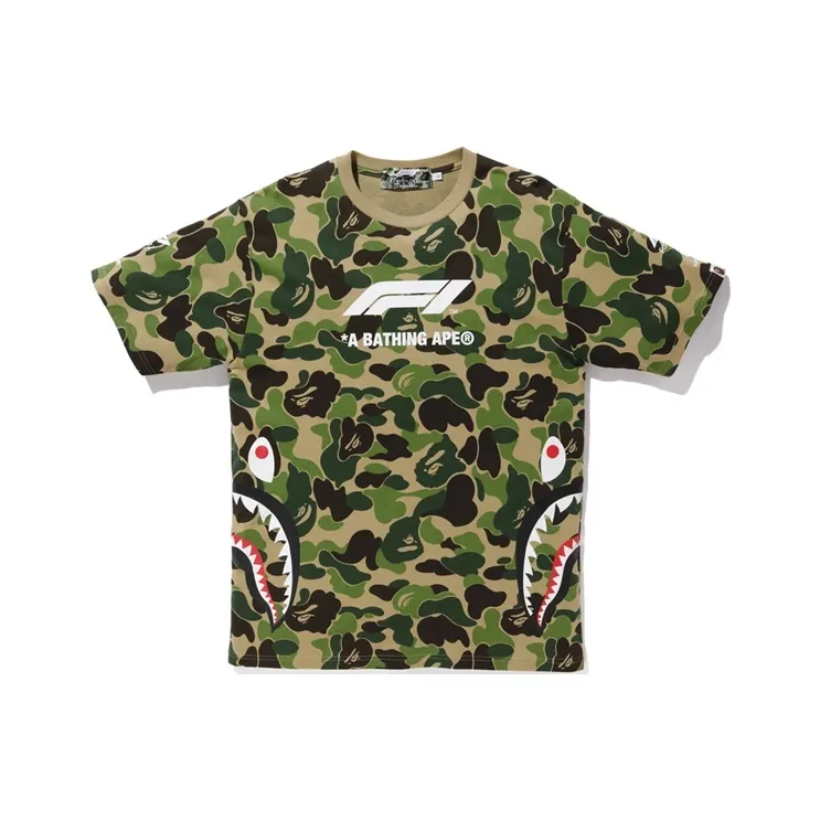 Bape X F1 Shark Tee-0