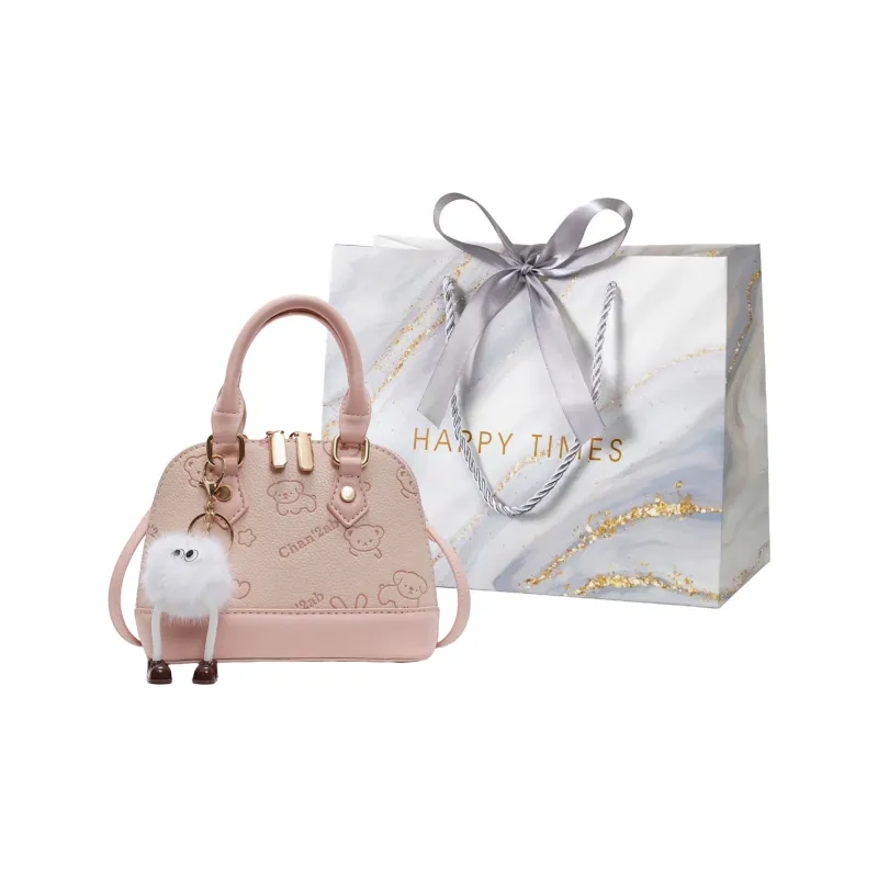Miss Angel PU Handbag Women's Brown/Pink-0