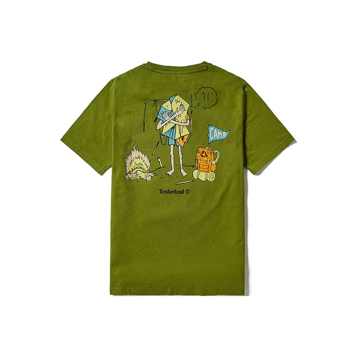 Timberland T Shirt Men's Green Calla Lily-0