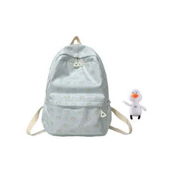 Yalu Nylon Backpack Regular Unisex Blue Kitten/Blue Puppy