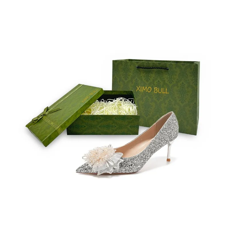 XIMO BULL High Heels Women's Champagne Gold-24