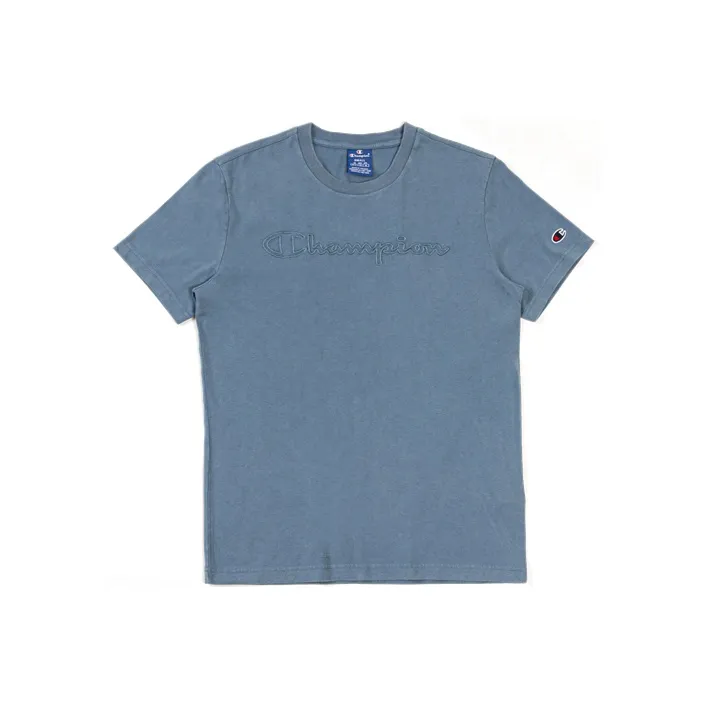 Champion Straight T-Shirt Unisex Light Blue-0