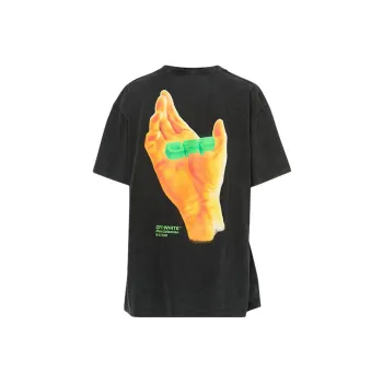OFF WHITE Oversized Fit Hand T Shirt