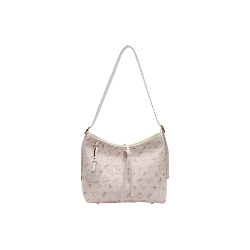 ResNonverba PU Shoulder Bag Shoulder Bag Regular Women's Light Pink/Pink/Brown-0
