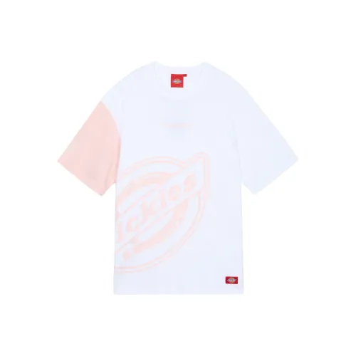 Dickies T Shirt Unisex White Pink