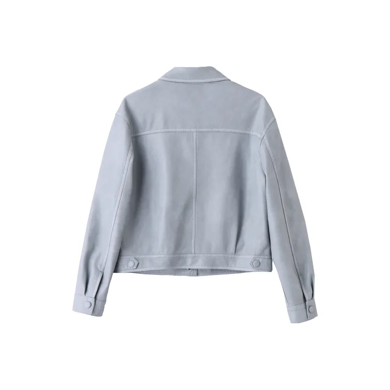 Yi Mengyuan Leather Jackets Coats Women's-1