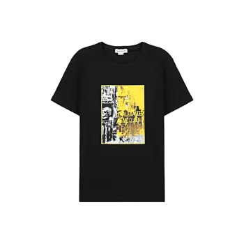 Alexander McQueen T Shirts Men Black