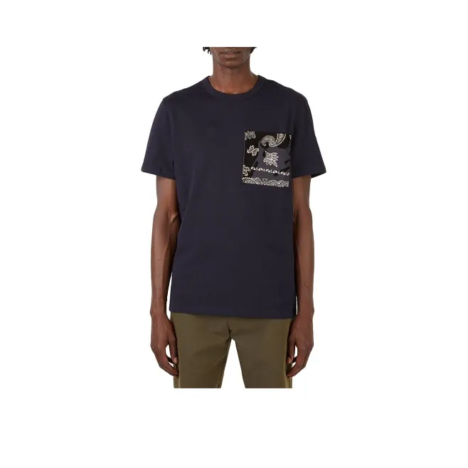 Moncler T Shirts Men Dark Blue-0