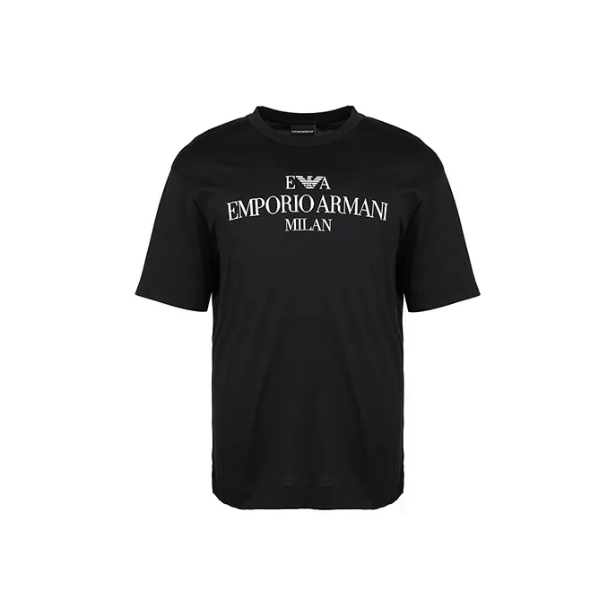 EMPORIO ARMANI T Shirts Men Navy Blue-0