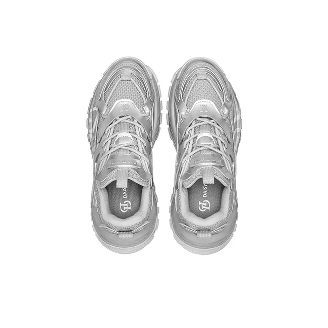 Daisy Fellowes Mango Shoes Anti-Slip And Wear-Resistant Height Increasing Low-Top Chunky Sneakers Unisex-28