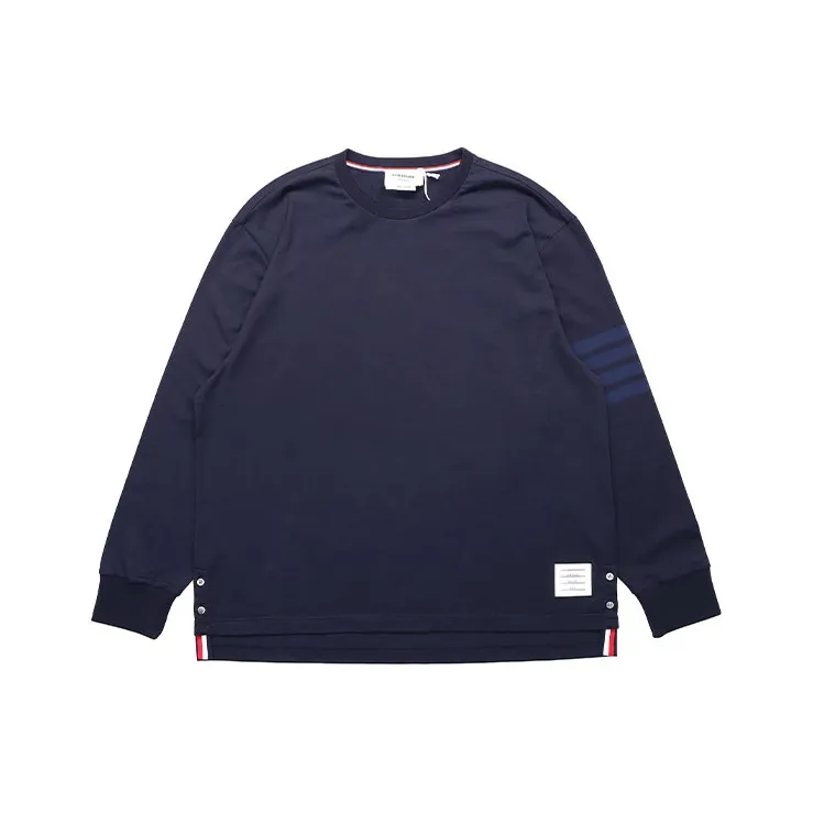 THOM BROWNE 4 Bar Crewneck T Shirt-0