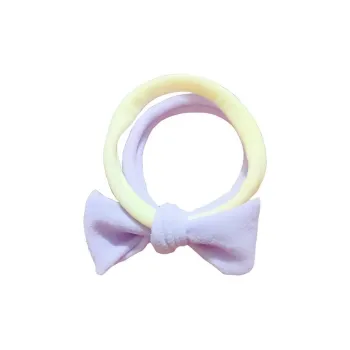 QIANFANGDAHUANGYE Cotton Linen Blend Hair Tie Women's