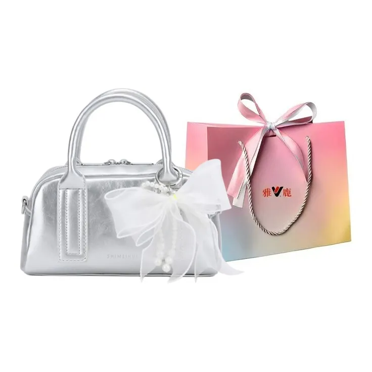 Yalu PU Shoulder Bag, Crossbody Bag, Handbag Regular Women's Black/White/Silver/Pink-18