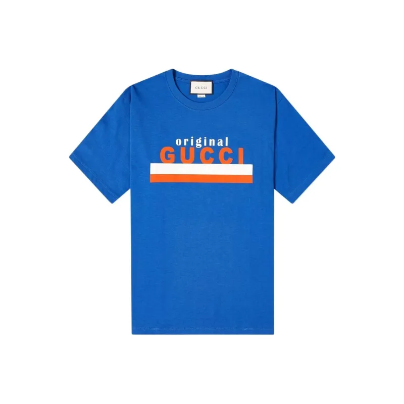 GUCCI T Shirts Men Blue-0