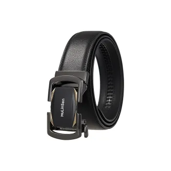 Mulinsen Cow Leather Belts Men's Width 3.5CM