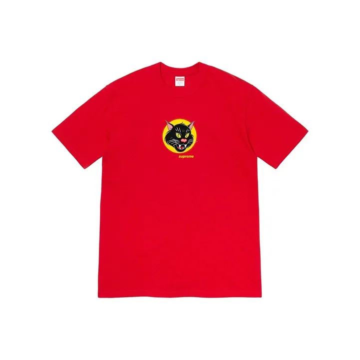 Supreme Black Cat Tee-0