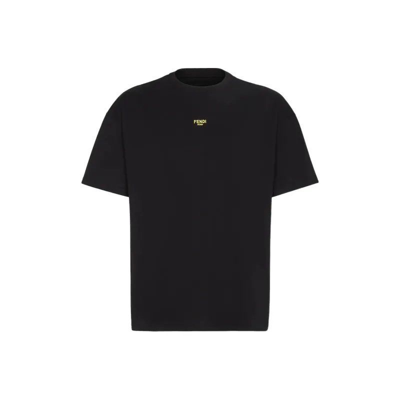 FENDI T Shirts Men Black-0