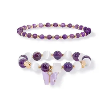 VEZA Crystal Beaded Bracelet Set Women's