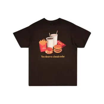 Mcdonald's X Travis Scott T Shirts Men Brown