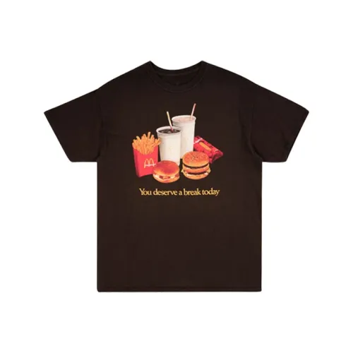 Mcdonald's X Travis Scott T Shirts Men Brown